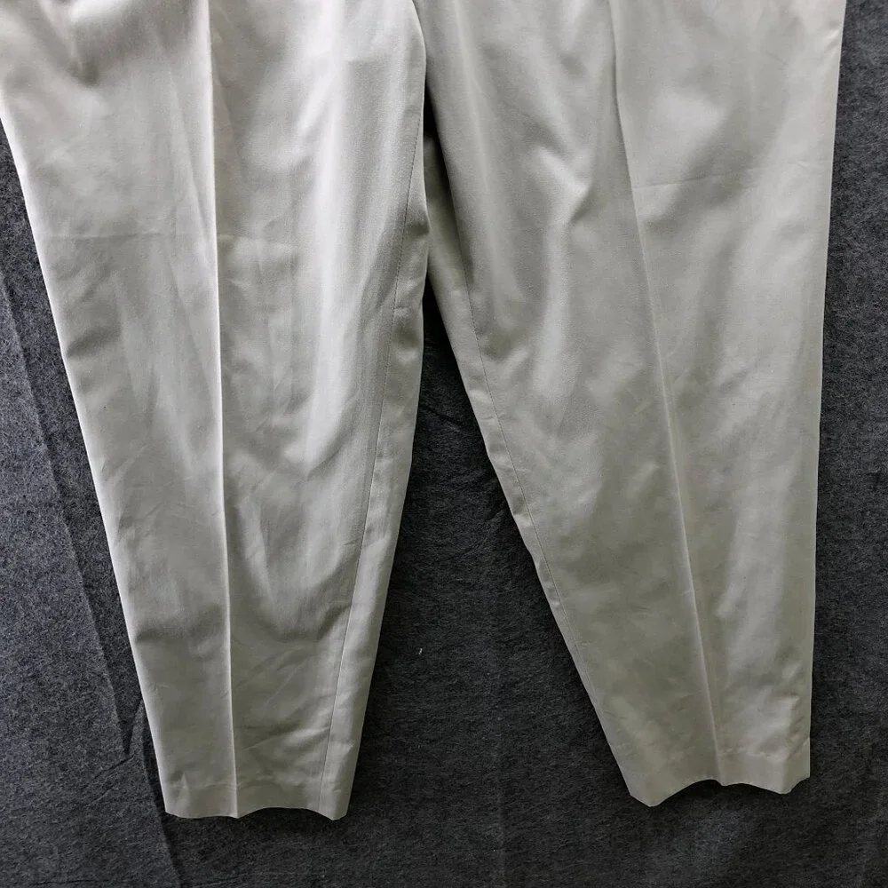 Vintage Lacoste Chino Pants Mens 32x27‎ Beige Tapered Leg Performance Golf